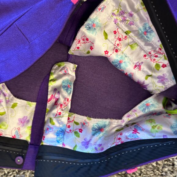 Novesa London Somnia Women’s Wool Pants – Purple with Pink Accents - Picture 4 of 4